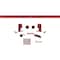 Ekena Millwork Premium J-Top Mount Barn Door Hardware Set w/ 6' Track for 1 3/8" to 2 1/4" Doors, Regal Red GB60010H6RR - alternate 3